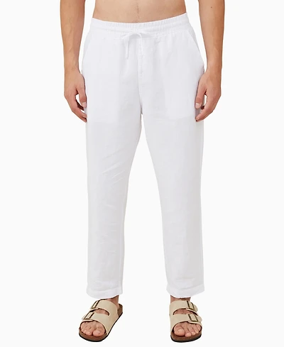 Cotton On Men's Linen Drawstring Pants