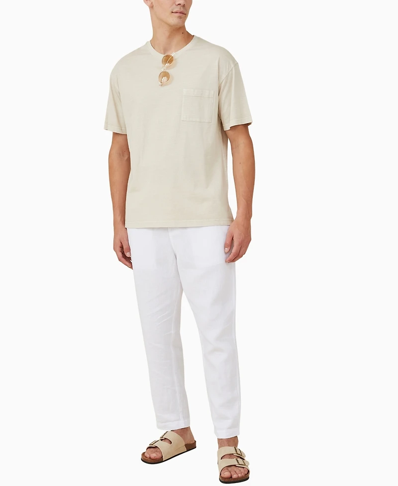 Cotton On Men's Linen Drawstring Pants
