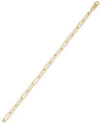 Giani Bernini Textured Paperclip Link Bracelet, Created for Macy's