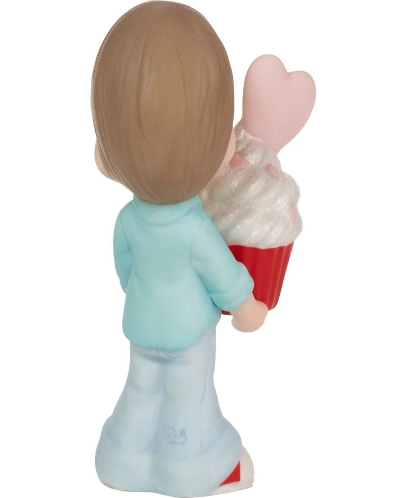 Precious Moments 222002E You Bake Me Happy Brunette Boy Porcelain Figurine