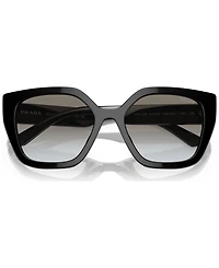 Prada Monochrome Rectangular Women's Sunglasses