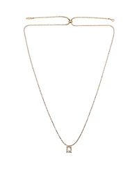 Ettika Minimal Glass 18K Gold Plated Adjustable Necklace