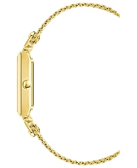 Anne Klein Women's Three Hand Quartz Gold-tone Stainless Steel Band Watch, 21.5mm