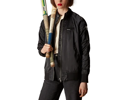 Women's Satin Bomber Jacket