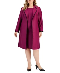 Le Suit Plus Size Jacquard Sheath Dress Suit