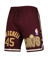 Men's Pro Standard Donovan Mitchell Wine Cleveland Cavaliers Player Replica Shorts