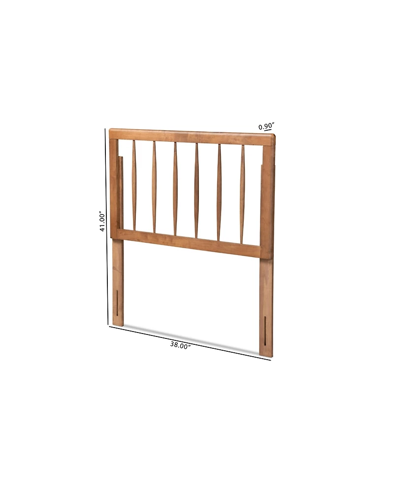 Baxton Studio Valin Modern and Contemporary Twin Size Finished Wood Headboard