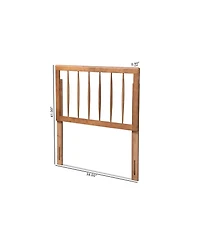 Baxton Studio Valin Modern and Contemporary Twin Size Finished Wood Headboard