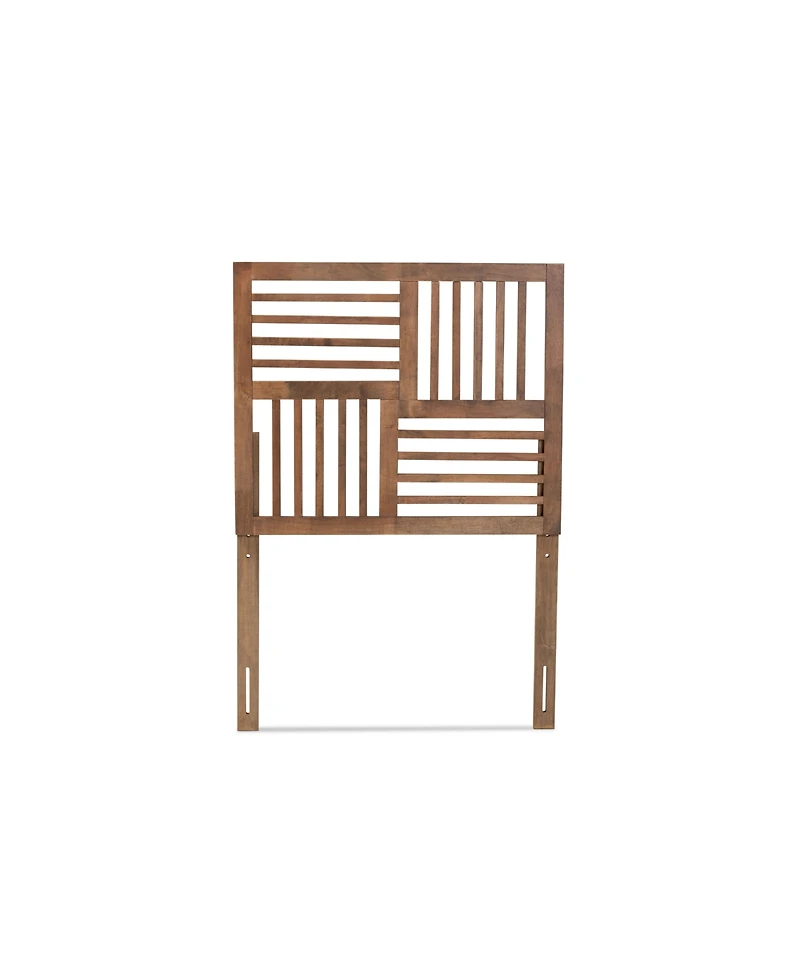 Baxton Studio Adler Modern and Contemporary Transitional Twin Size Finished Wood Headboard