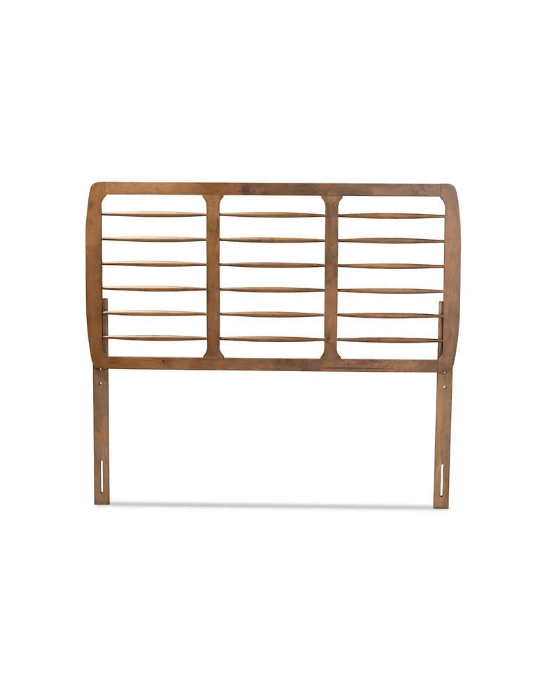 Baxton Studio Carolyn Mid-Century Modern Queen Size Finished Wood Headboard