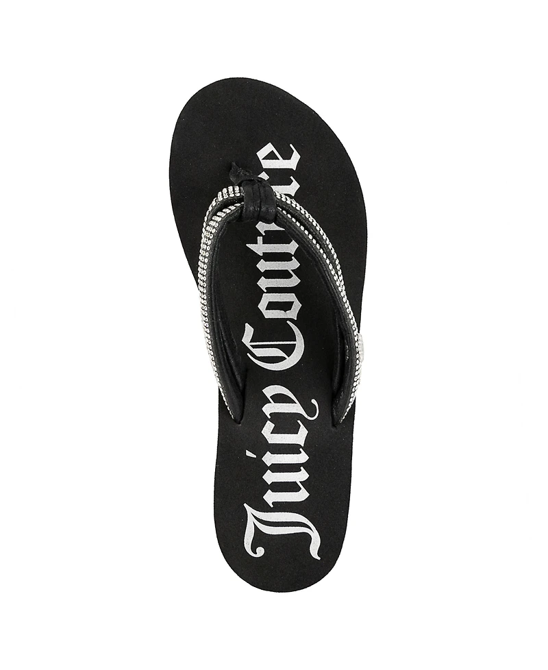 Juicy Couture Women's Unwind Rhinestone Platform Wedge Sandals
