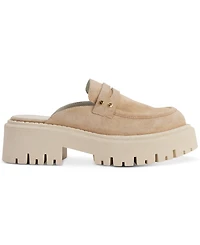 Dkny Women's Luna Slip-On Lug Platform Penny Loafer Mules