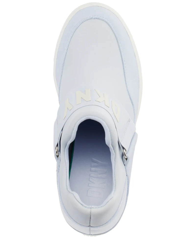 Dkny Women's Cosmos Slip-On Logo Wedge Sneakers