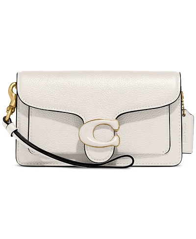 Coach Tabby Polished Pebble Leather Crossbody Wristlet