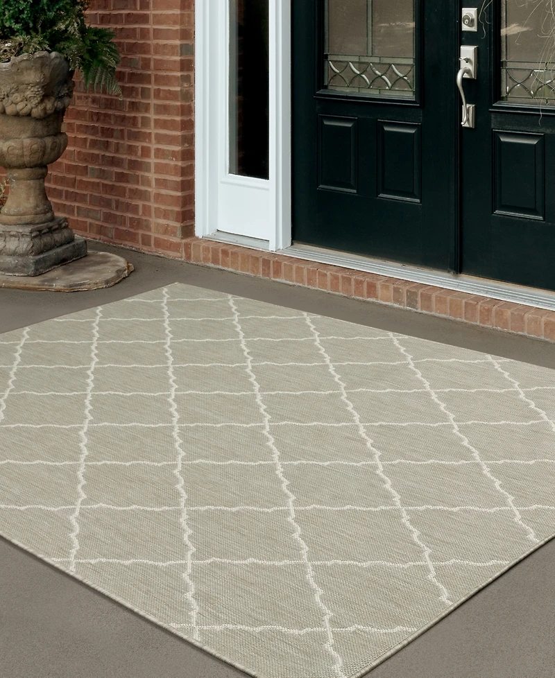 Oriental Weavers Portofino Outdoor 7225 6'7" x 9'2" Area Rug