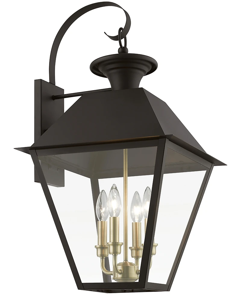 Livex Wentworth 4 Light Outdoor Extra Large Wall Lantern