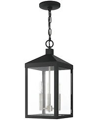 Livex Nyack 3 Light Outdoor Pendant Lantern