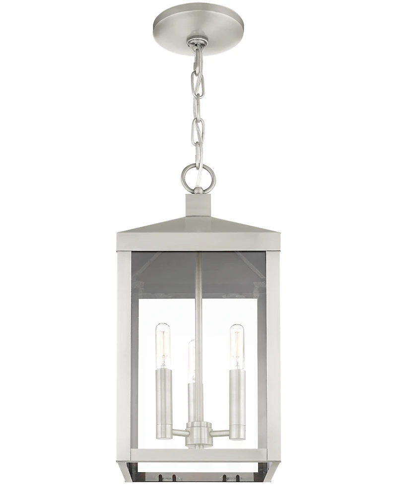 Livex Nyack 3 Light Outdoor Pendant Lantern
