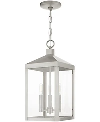Livex Nyack 3 Light Outdoor Pendant Lantern
