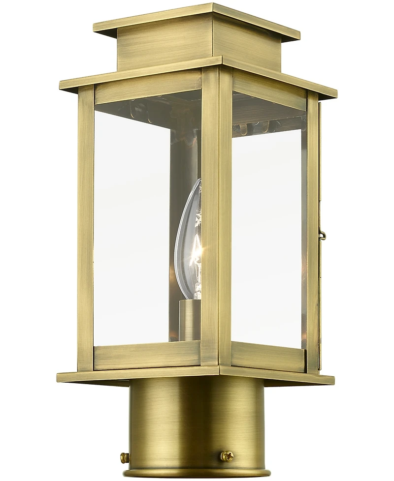 Livex Princeton 1 Light Outdoor Mini Post Top Lantern