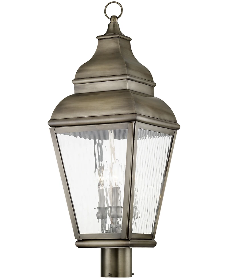 Livex Exeter 3 Light Outdoor Post Top Lantern
