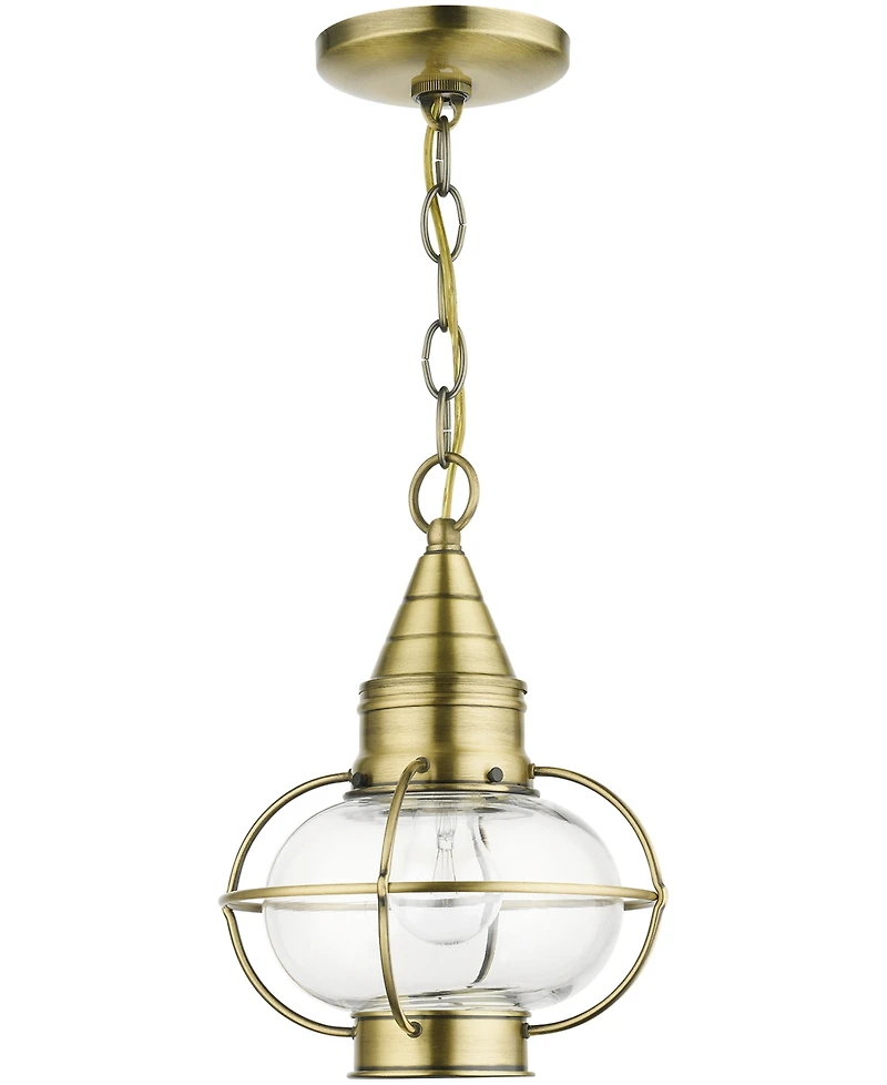 Livex Newburyport 1 Light Outdoor Pendant Lantern