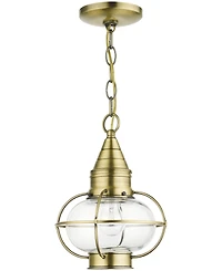 Livex Newburyport 1 Light Outdoor Pendant Lantern