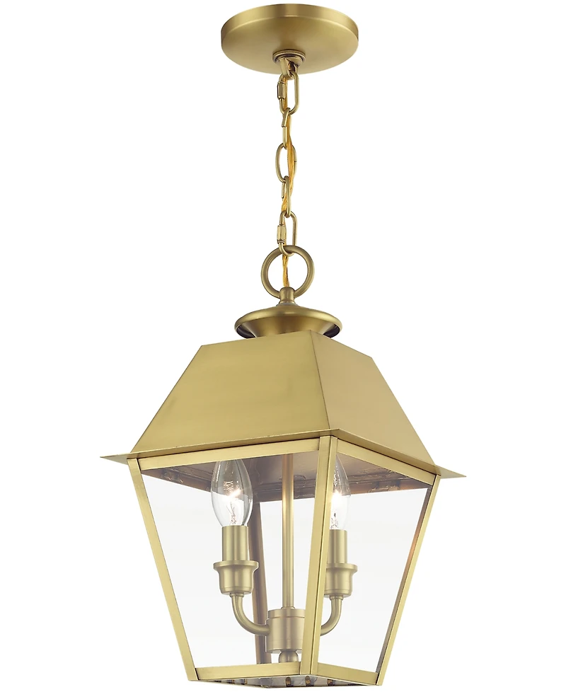 Livex Wentworth 2 Light Outdoor Medium Pendant Lantern