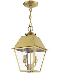 Livex Wentworth 2 Light Outdoor Medium Pendant Lantern