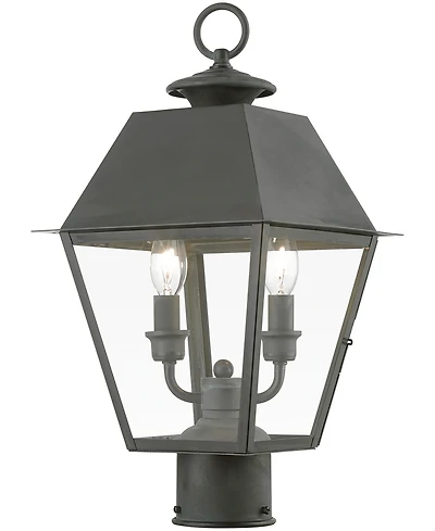 Livex Wentworth 2 Light Outdoor Medium Post Top Lantern