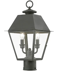 Livex Wentworth 2 Light Outdoor Medium Post Top Lantern