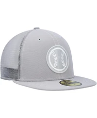 Men's New Era Gray Milwaukee Brewers 2023 On-Field Batting Practice 59FIFTY Fitted Hat