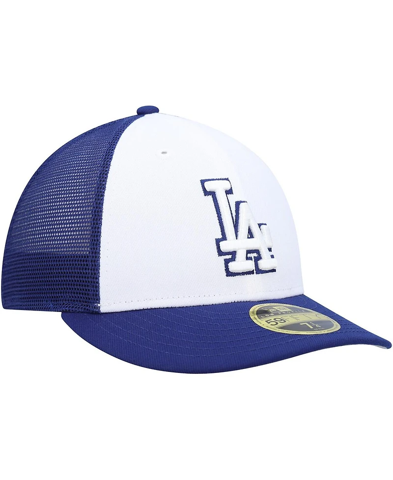 Men's New Era Royal, White Los Angeles Dodgers 2023 On-Field Batting Practice Low Profile 59FIFTY Fitted Hat