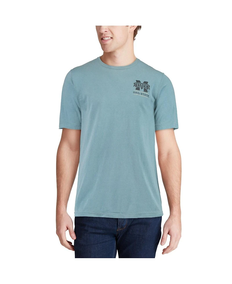 Men's Blue Mississippi State Bulldogs Scenery Comfort Colors T-shirt