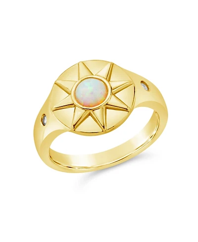 Sterling Forever Sunni Signet Ring