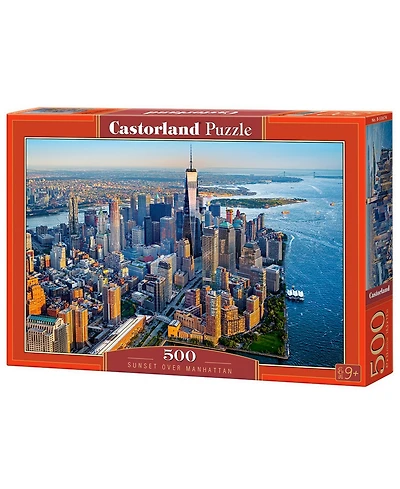 Castorland Sunset Over Manhattan Jigsaw Puzzle Set, 500 Piece
