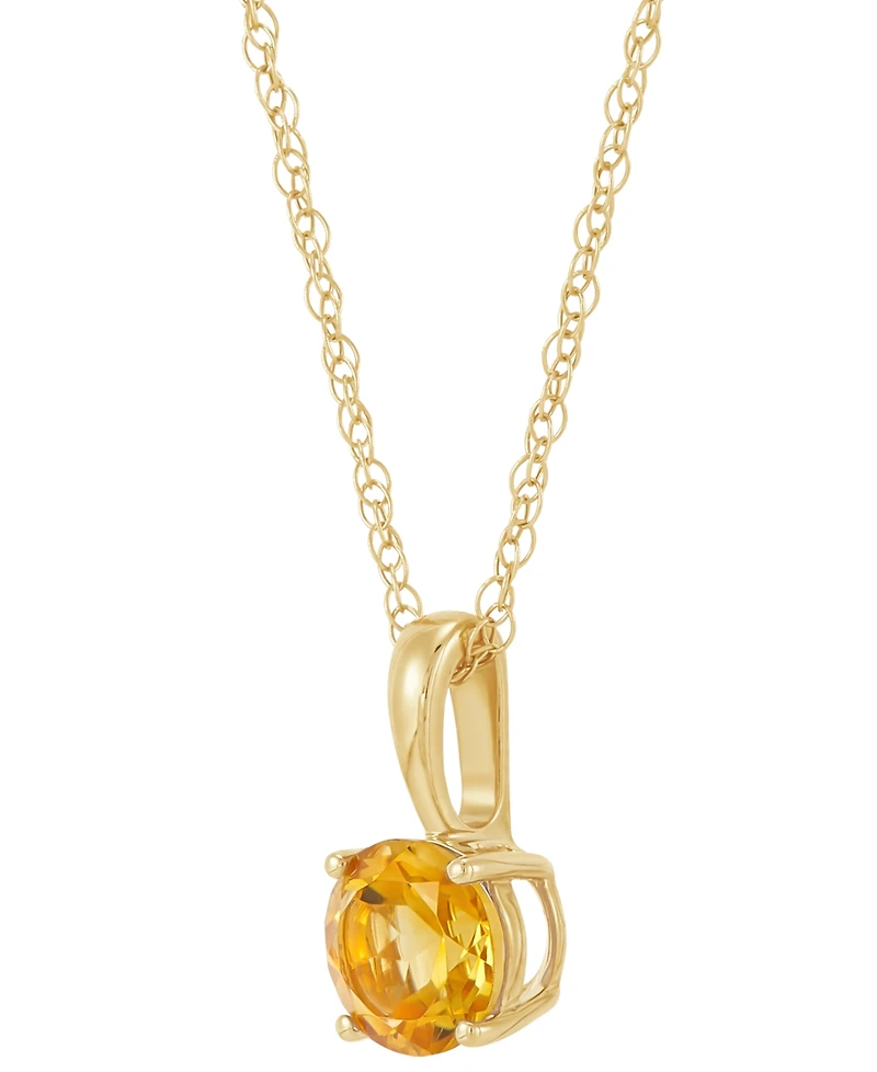 Birthstone Pendant 14k Gold or White