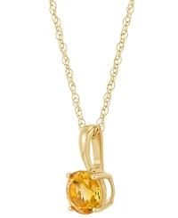 Birthstone Pendant 14k Gold or White