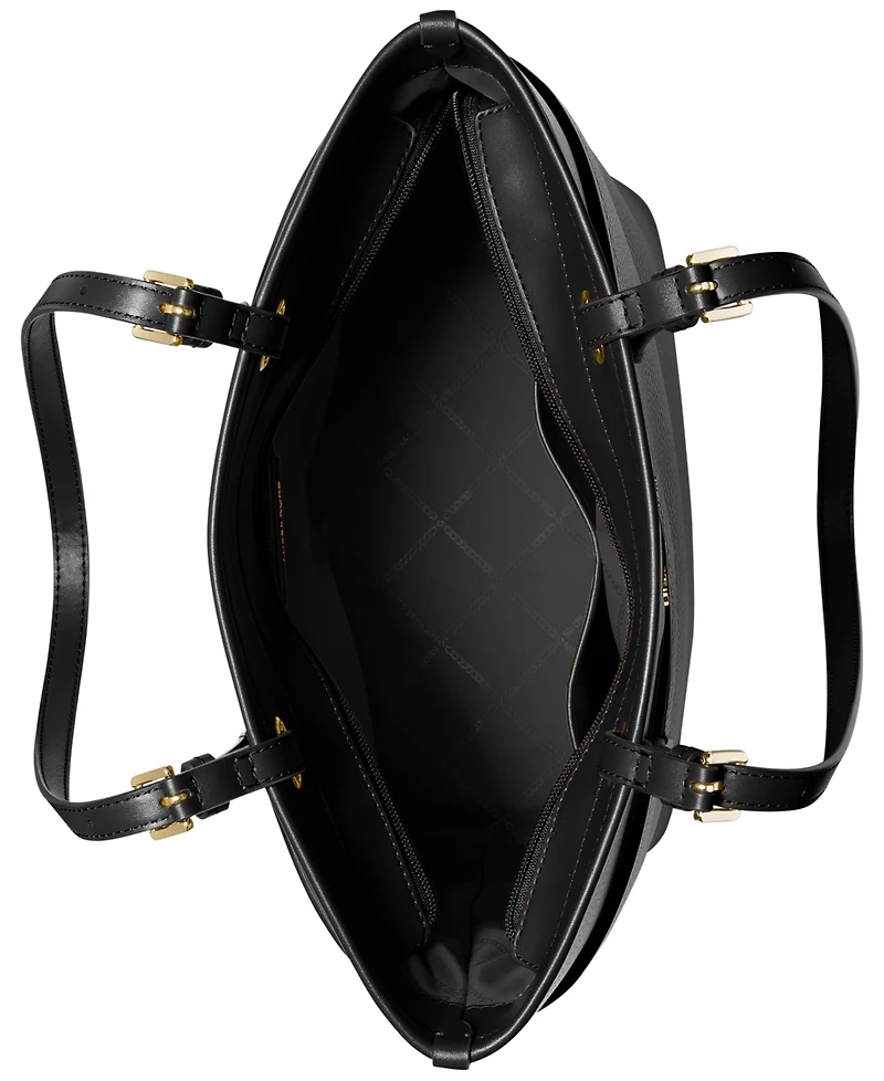 Michael Kors Medium Leather Top Zip Pocket Tote