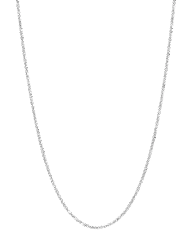 Italian Gold Crisscross Link 18" Chain Necklace 14k
