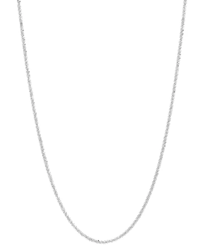 Italian Gold Crisscross Link 18" Chain Necklace 14k