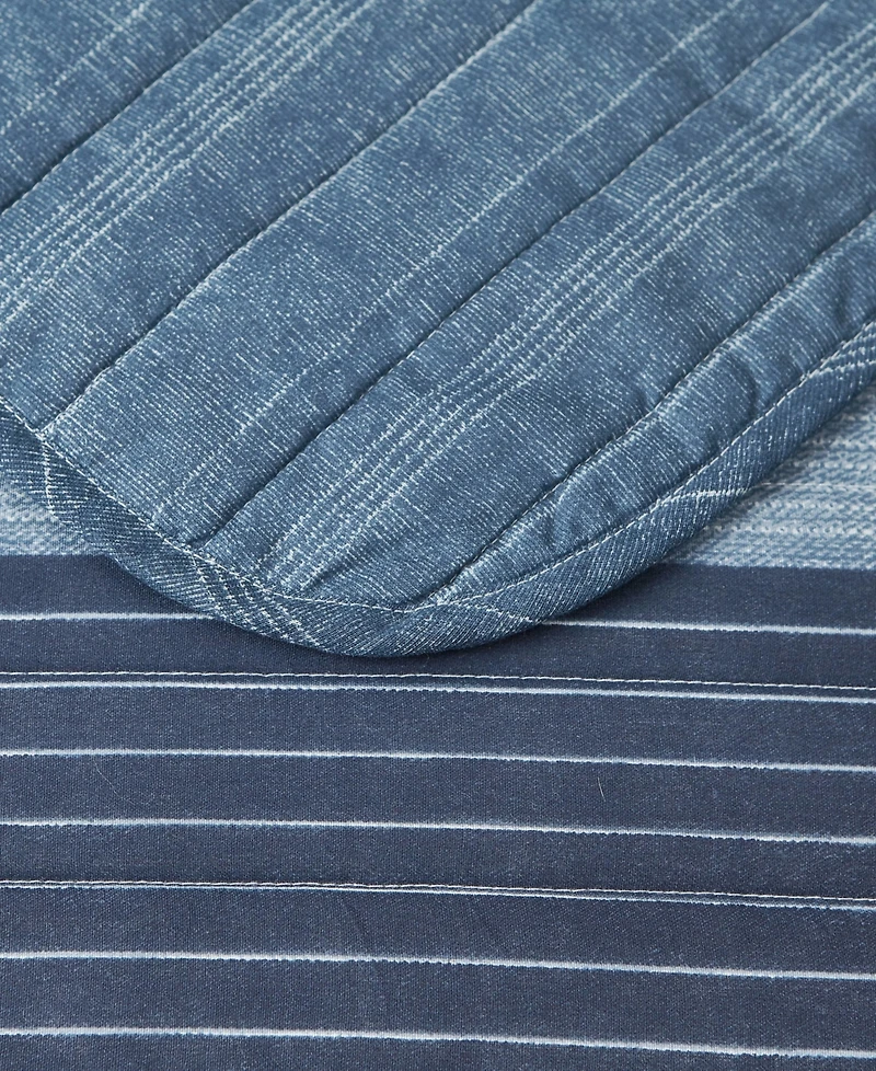 Nautica Ridgeport Reversible 3 Piece Quilt Set, Full/Queen