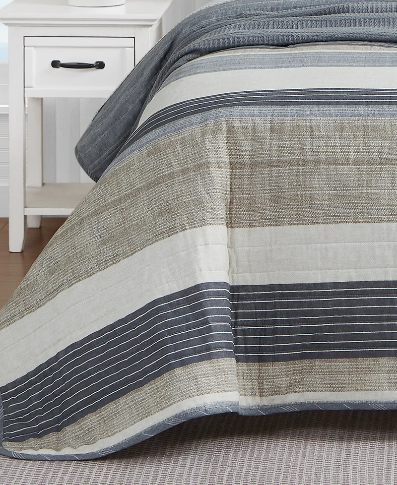 Nautica Ridgeport Reversible 3 Piece Quilt Set, King