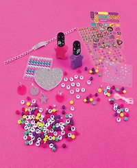 That Girl Lay Lay Express Yo Self Diy Nail Art Bracelets Kit Create 6 Bracelets, Make It Real, Nickelodeon, 209 Pieces, Coordinate Nails Bracelets For