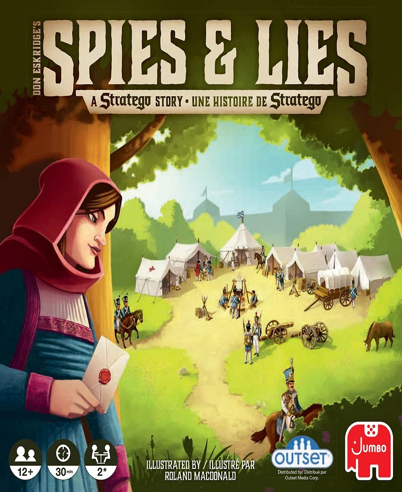 Jumbo Spies Lies a Strategy Story Board fame of Deduction Deception Games, Head-To-Head, 30 Minute Playing Time