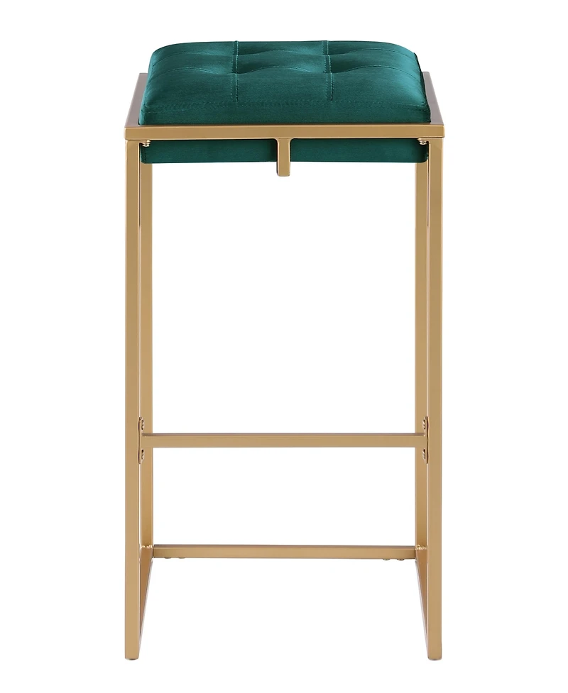 Coaster Home Furnishings Nadia 2-Piece Square Metal Padded Seat Bar Stool Set