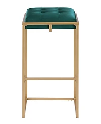 Coaster Home Furnishings Nadia 2-Piece Square Metal Padded Seat Bar Stool Set