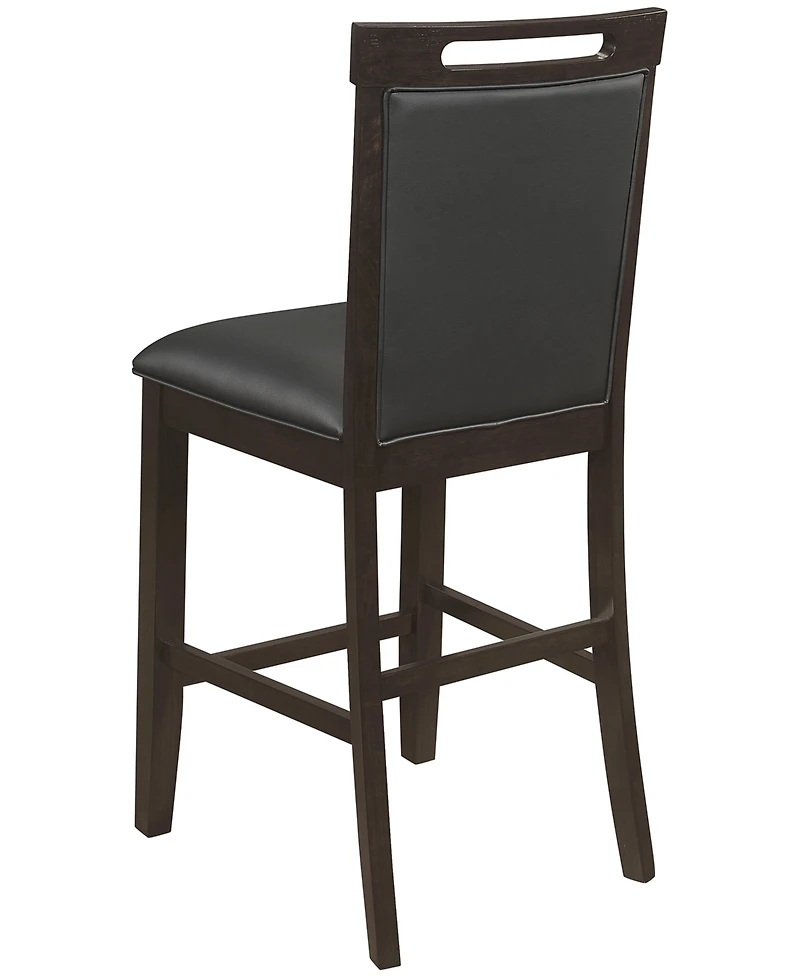 Coaster Home Furnishings Prentiss 2-Piece Asian Hardwood Upholstered Counter Height Chair Set