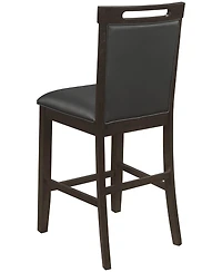 Coaster Home Furnishings Prentiss 2-Piece Asian Hardwood Upholstered Counter Height Chair Set