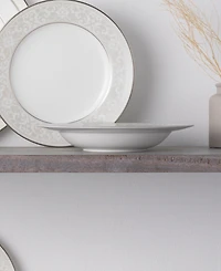 Noritake Montvale Platinum Set of 4 Soup Bowls, Service For 4